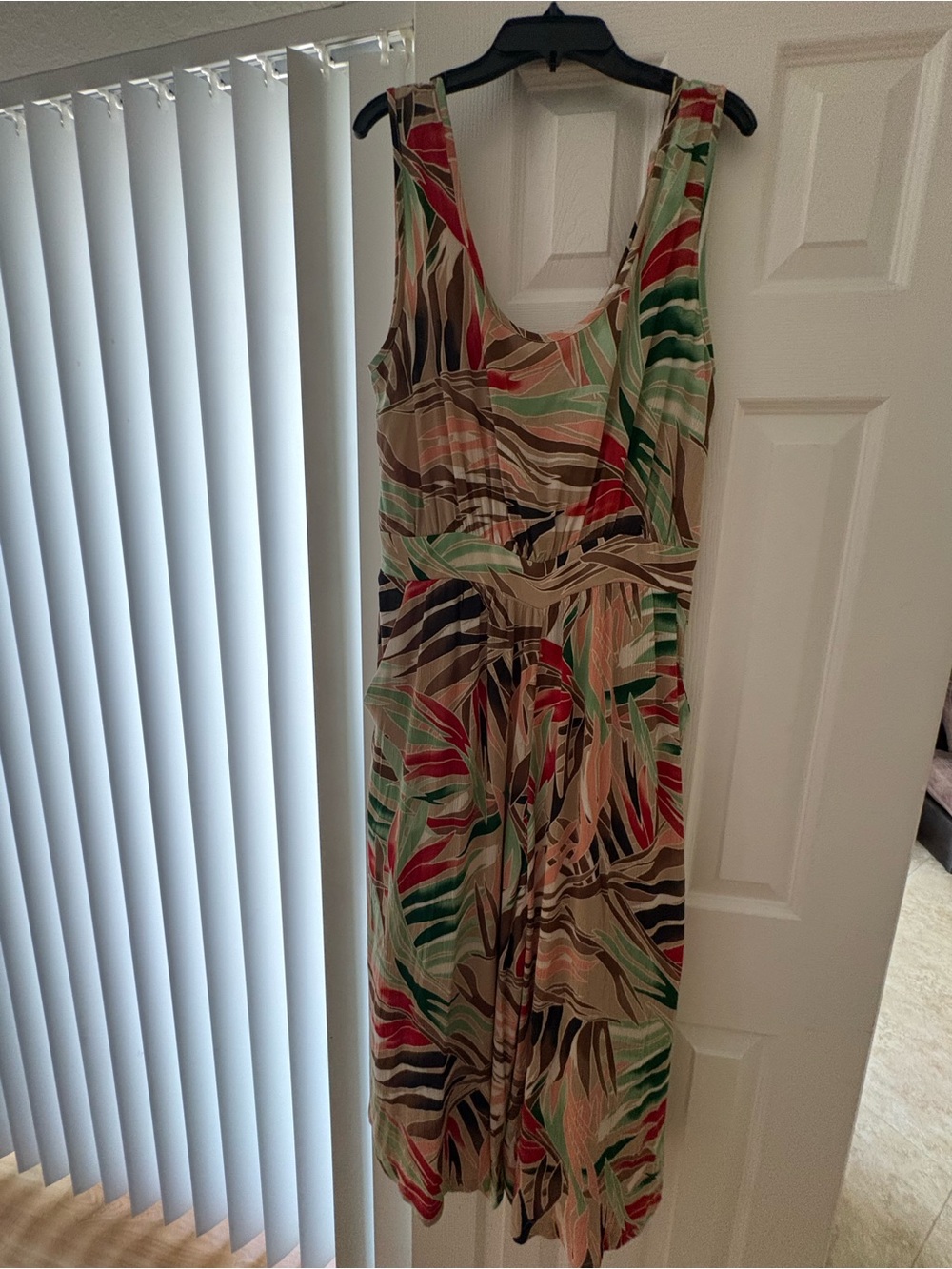 Tropical Wide-Leg Jumpsuit in Multicolor